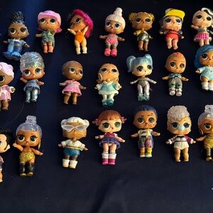 LOL Surprise OMG 3” Dolls MGA Collectible Mix Plus Clothes Accessories Lot Of 34